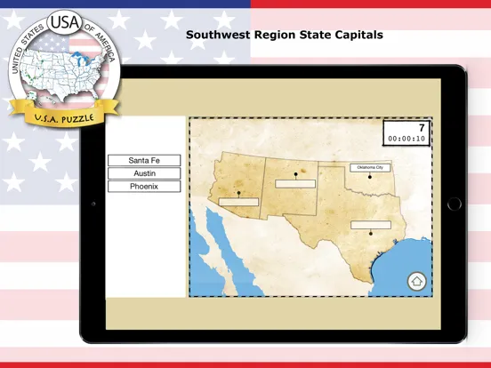 Скриншоты USA Puzzle • Geography iPad 