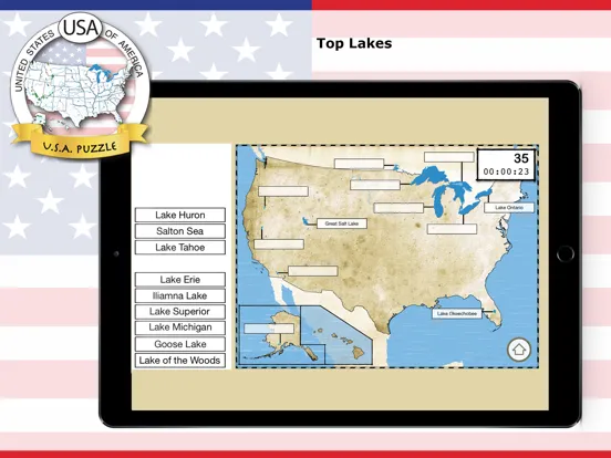 Скриншоты USA Puzzle • Geography iPad 