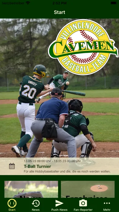 Capturas de tela do Baseball-Team-Cavemen