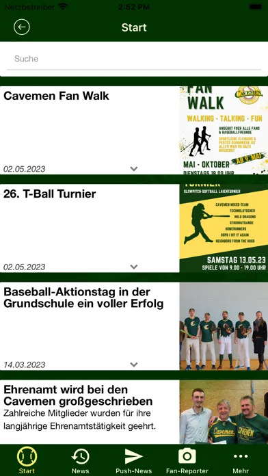 Capturas de tela do Baseball-Team-Cavemen