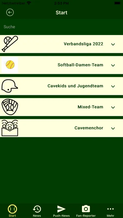 Capturas de tela do Baseball-Team-Cavemen