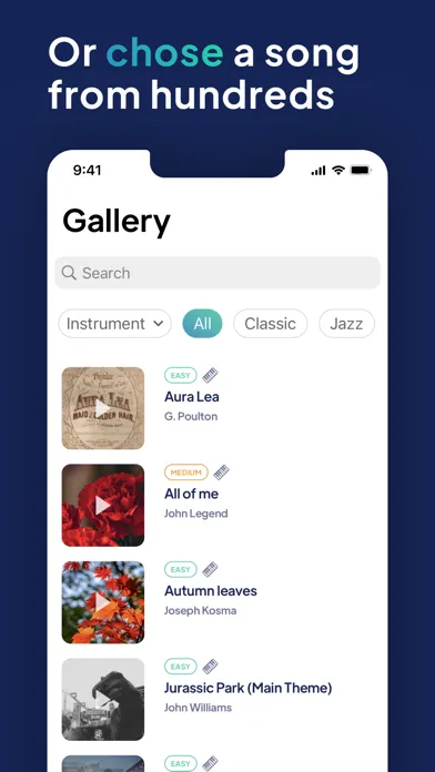 ภาพหน้าจอของ Halbestunde Sheet Music Reader