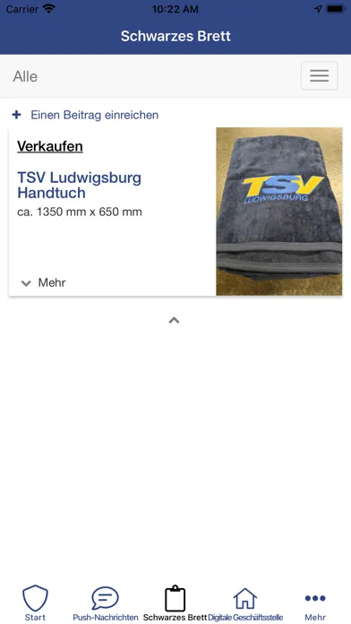 Captures d'écran de TSVLB Fan und Mitglieder App