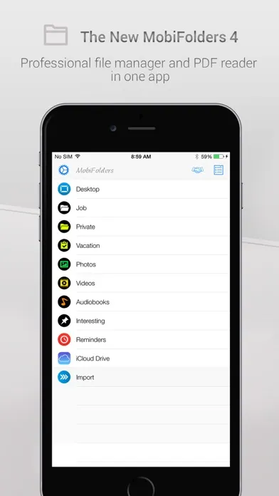 Capturas de pantalla de MobiFolders 4