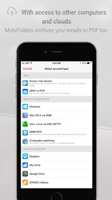 Capturas de pantalla de MobiFolders 4