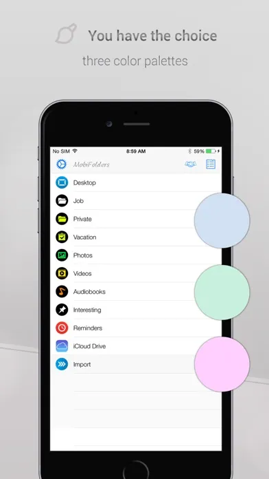 Capturas de pantalla de MobiFolders 4