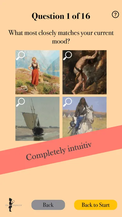 Capturas de tela do Personality test - arts