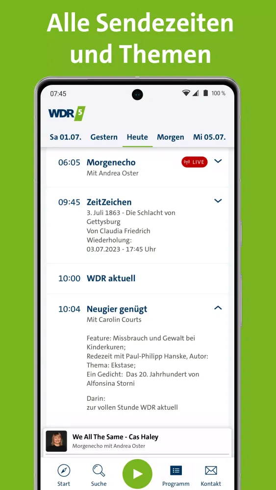 WDR 5 سکرین شاٹس