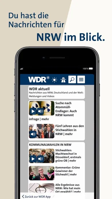WDR – Radio & Fernsehen应用截图