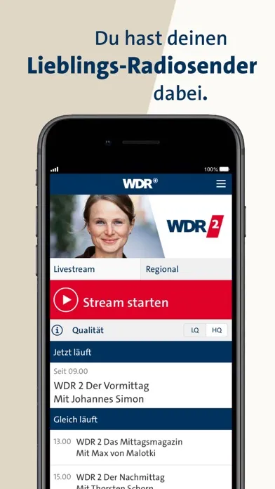 WDR – Radio & Fernsehen应用截图