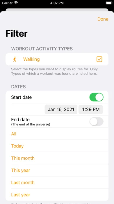 Workout Map سکرین شاٹس