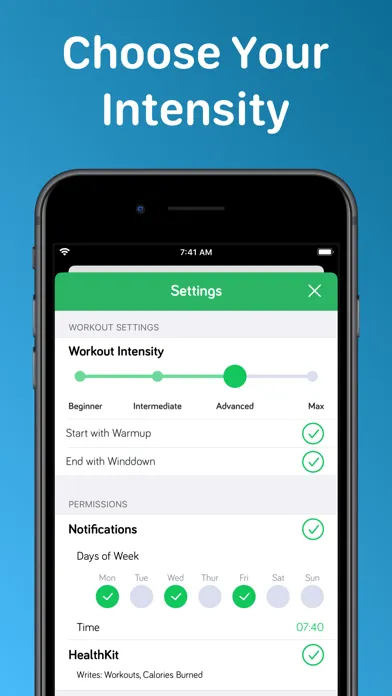 Captures d'écran de 7 Minute High Fitness Work Out