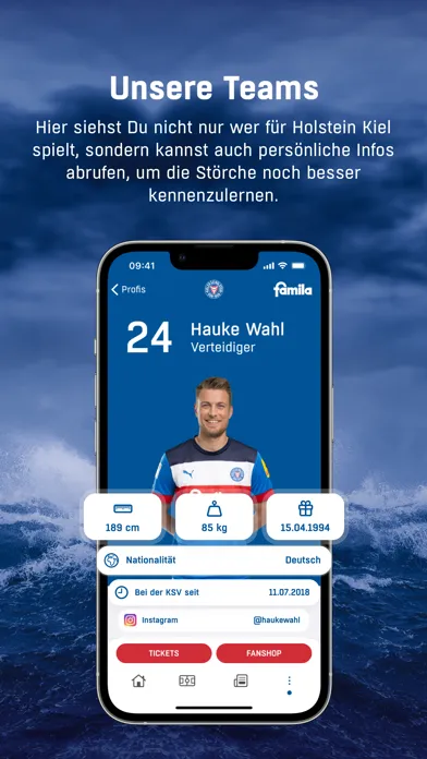 Скриншоты Holstein Kiel App