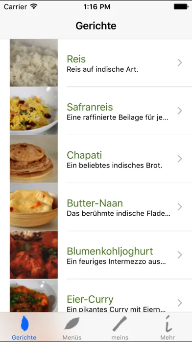 Indisch Kochen 스크린샷