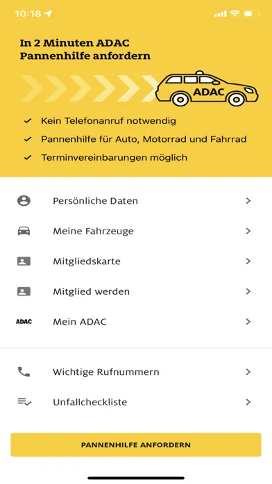 ADAC Pannenhilfe Screenshots
