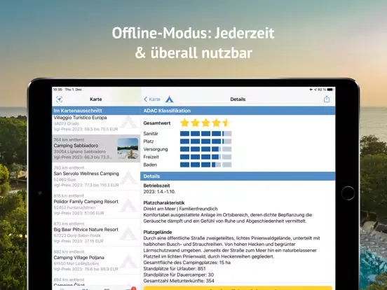 ADAC Camping / Stellplatz 2023 iPad  Ekran Görüntüleri