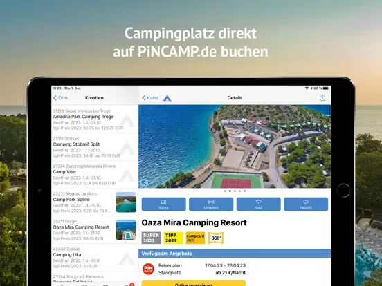 ADAC Camping / Stellplatz 2023 iPad  Ekran Görüntüleri