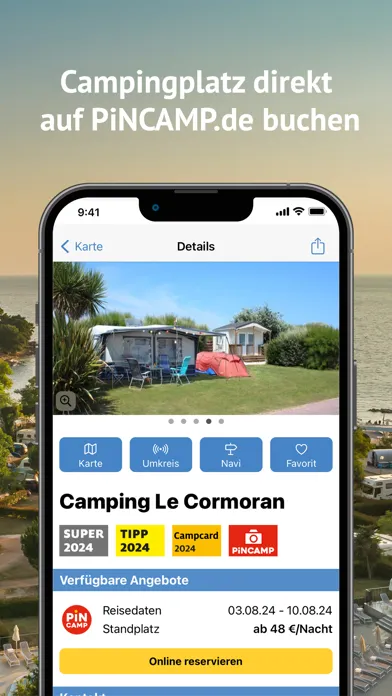 Captures d'écran de ADAC Camping / Stellplatz 2024