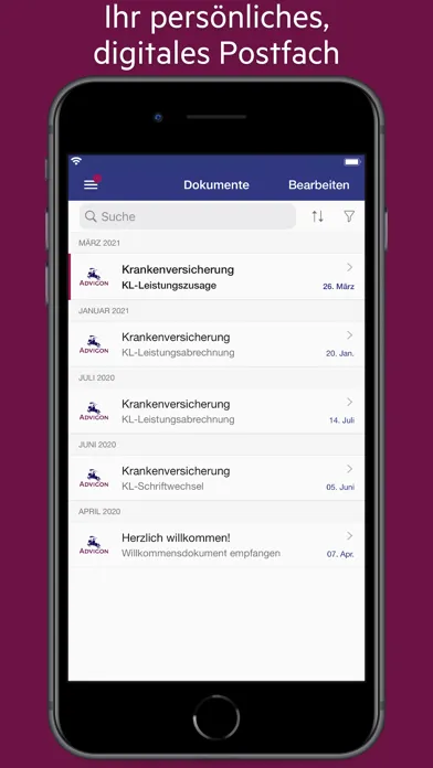 Advigon RechnungsApp应用截图