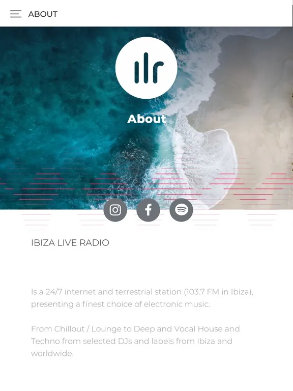 IBIZA LIVE RADIO iPad  سکرین شاٹس