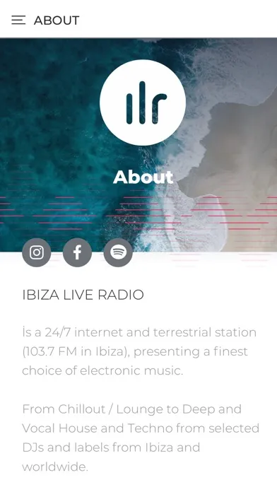 IBIZA LIVE RADIO سکرین شاٹس