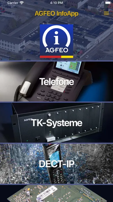 Captures d'écran de AGFEO InfoApp