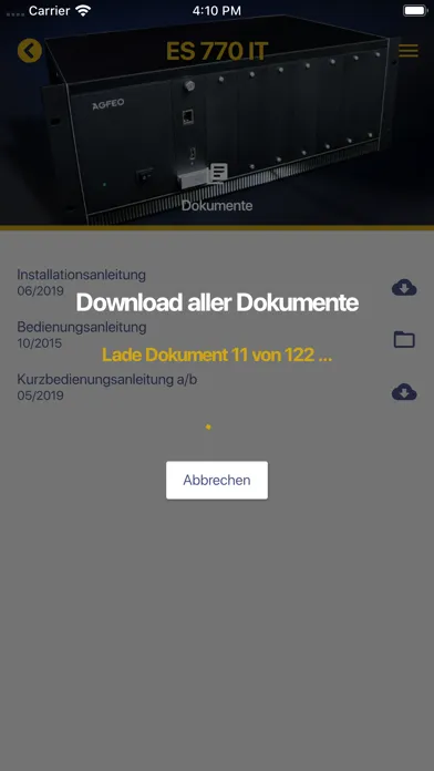 Captures d'écran de AGFEO InfoApp