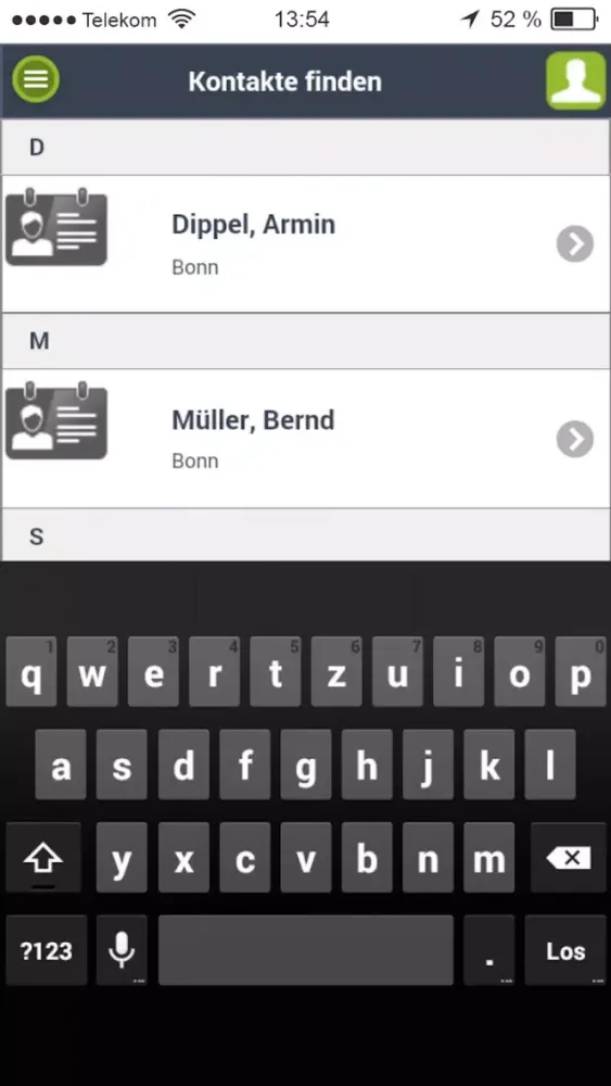 Capturas de pantalla de Kontakt-Finder