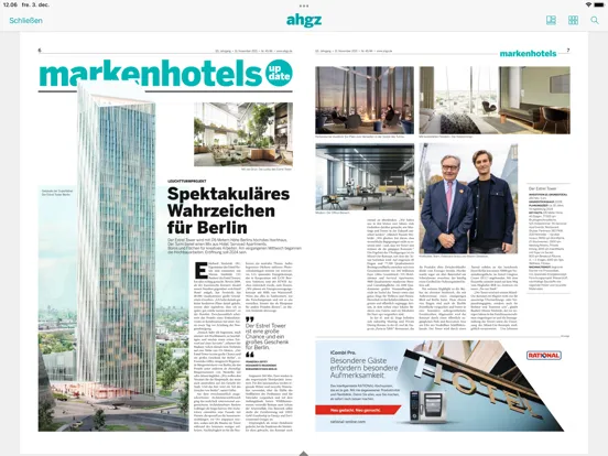 Captures d'écran de AHGZ Zeitungsapp iPad 