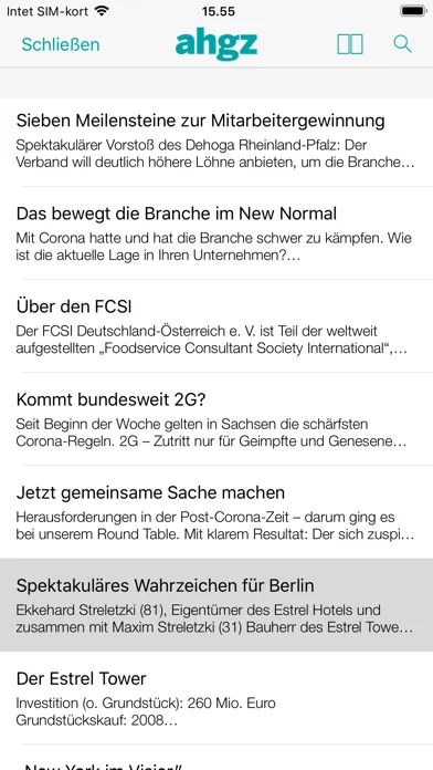 Captures d'écran de AHGZ Zeitungsapp