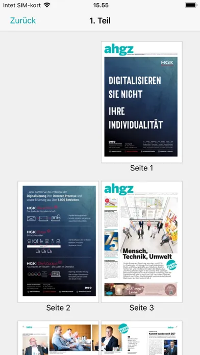 Captures d'écran de AHGZ Zeitungsapp