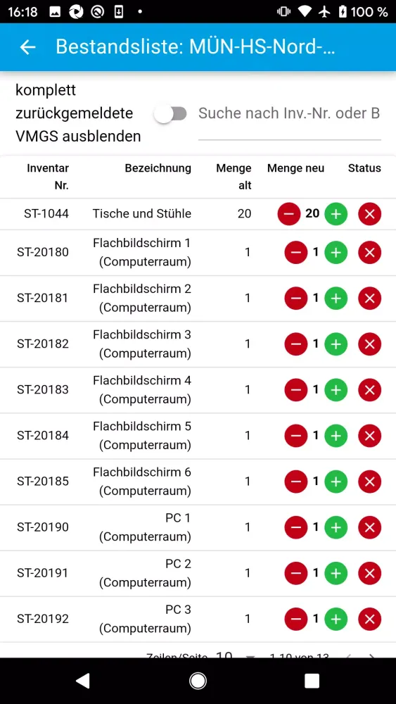 OK.FIS Inventur Screenshots