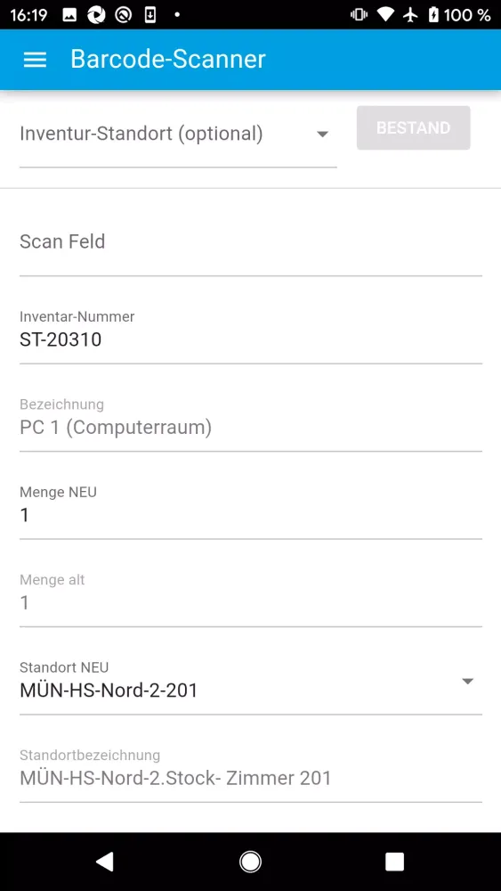 OK.FIS Inventur Screenshots