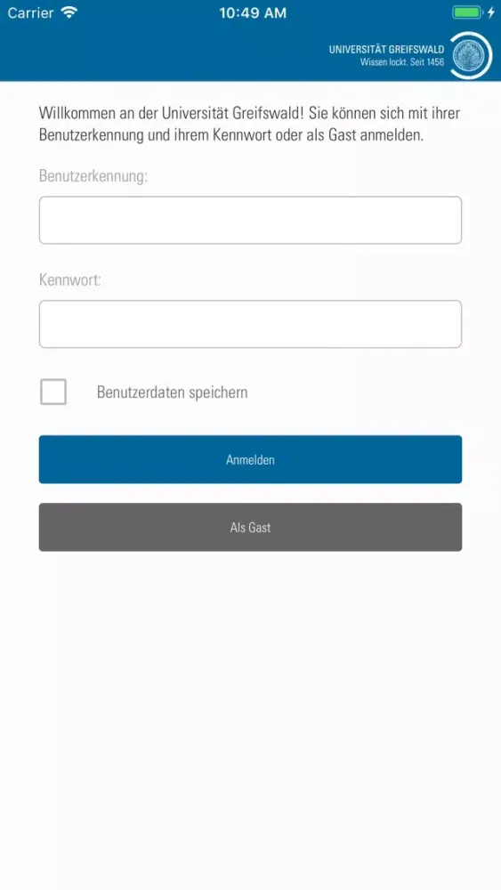 Capturas de pantalla de Universität Greifswald