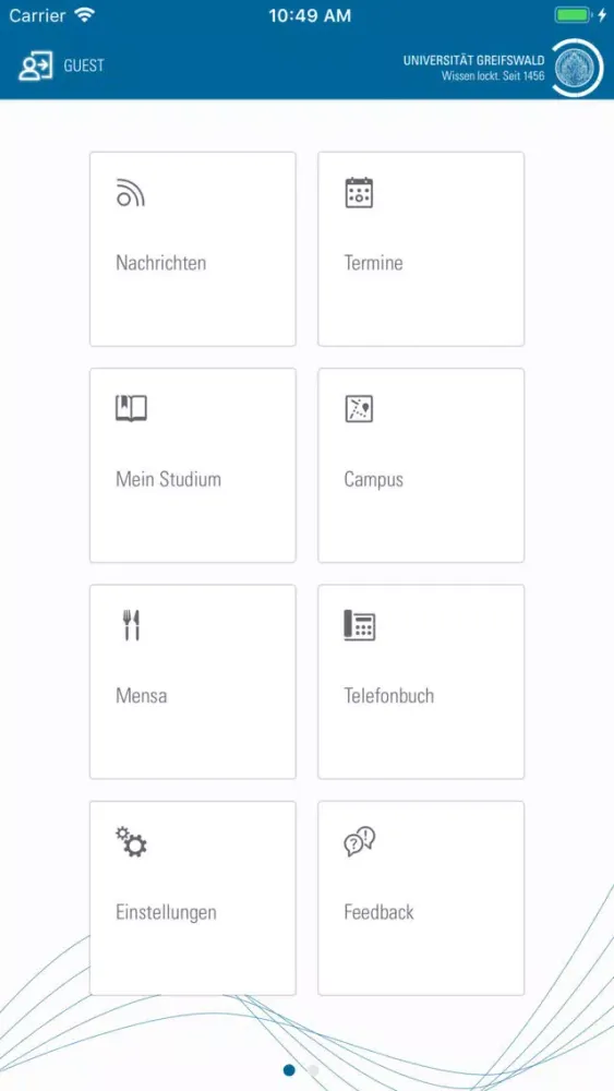 Capturas de pantalla de Universität Greifswald