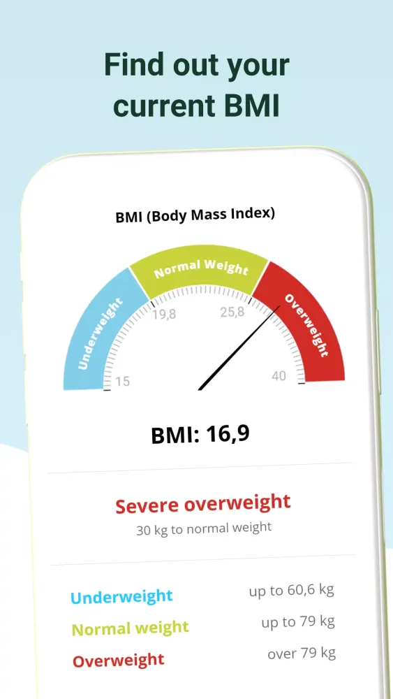 BMI Calculator + Weight Loss स्क्रीनशॉट