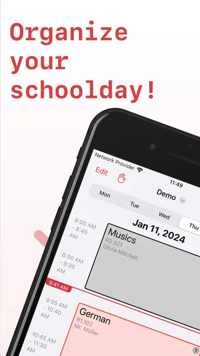 Zrzuty ekranu SchoolOrganizer (School Ed.)