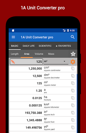 1A Unit Converter pro Screenshots