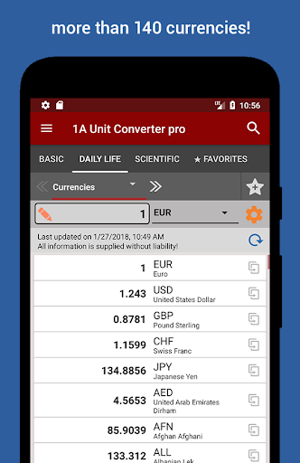 1A Unit Converter pro Screenshots