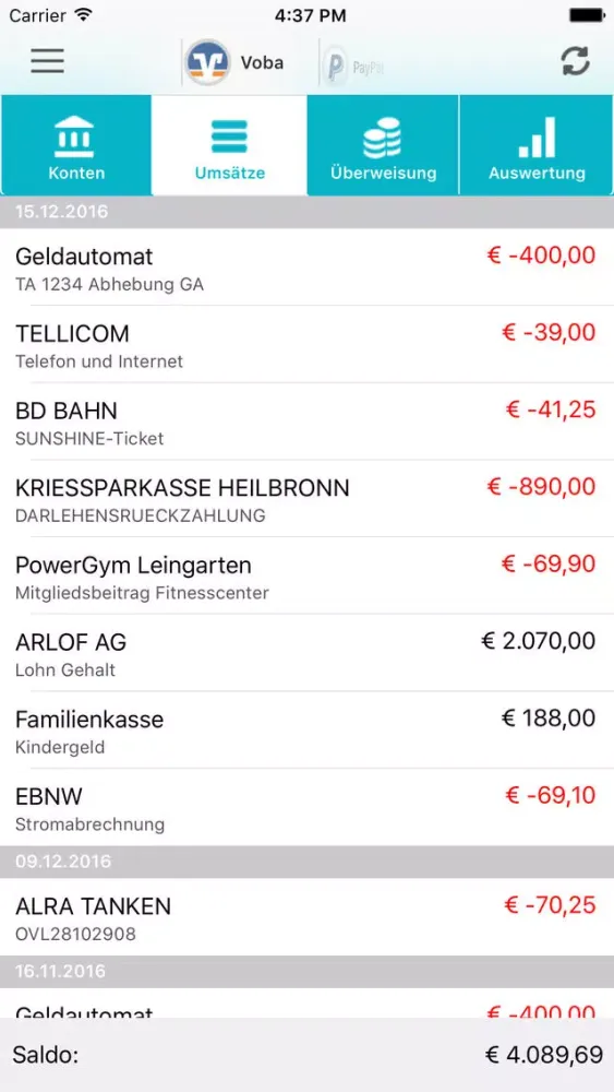 Zrzuty ekranu ALF-BanCo safe