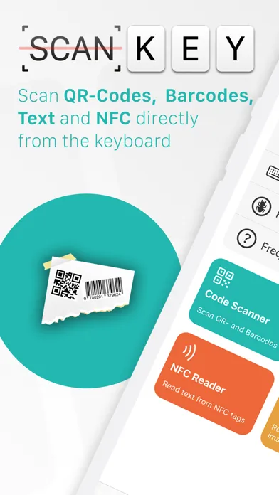 تصاویر ScanKey - QR OCR NFC Keyboard