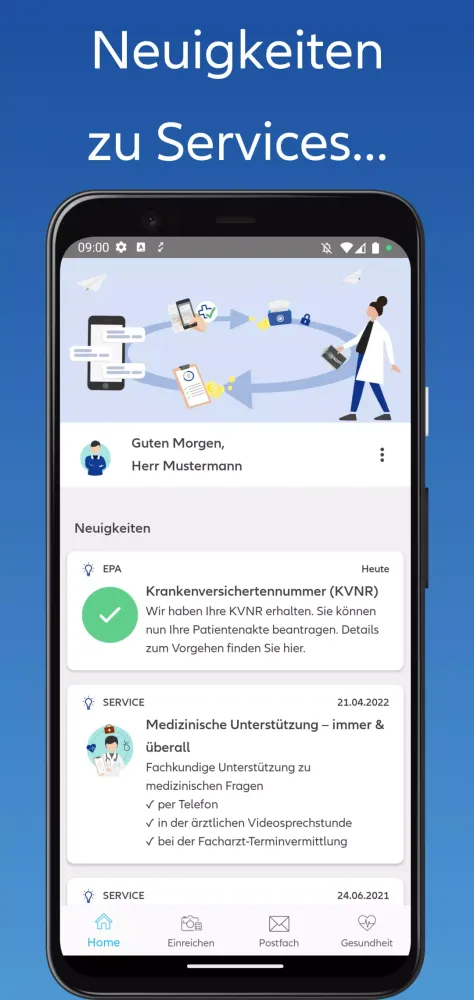 Allianz Gesundheits-App Screenshots