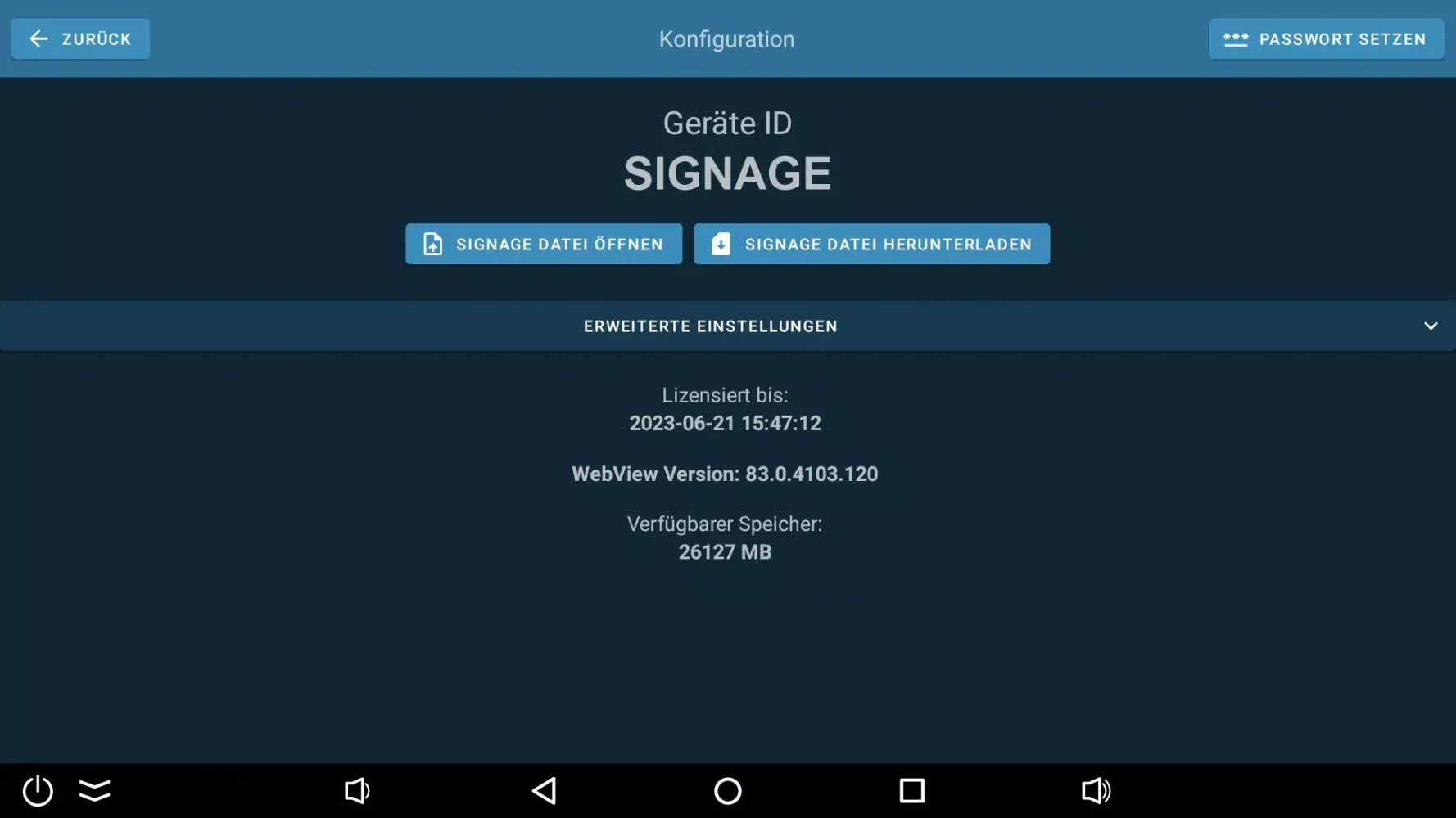 Captures d'écran de ALLSIGNAGE Offline Viewer
