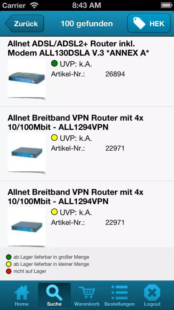 Screenshot di ALLNET