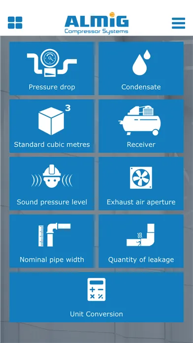 Capturas de pantalla de Compressed Air Calc by ALMiG