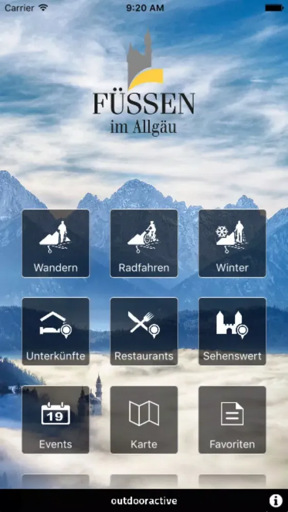 Tangkapan skrin Füssen im Allgäu