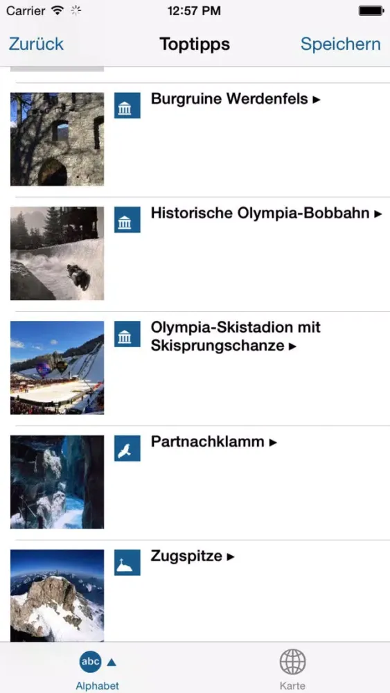 Capturas de tela do Garmisch-Partenkirchen