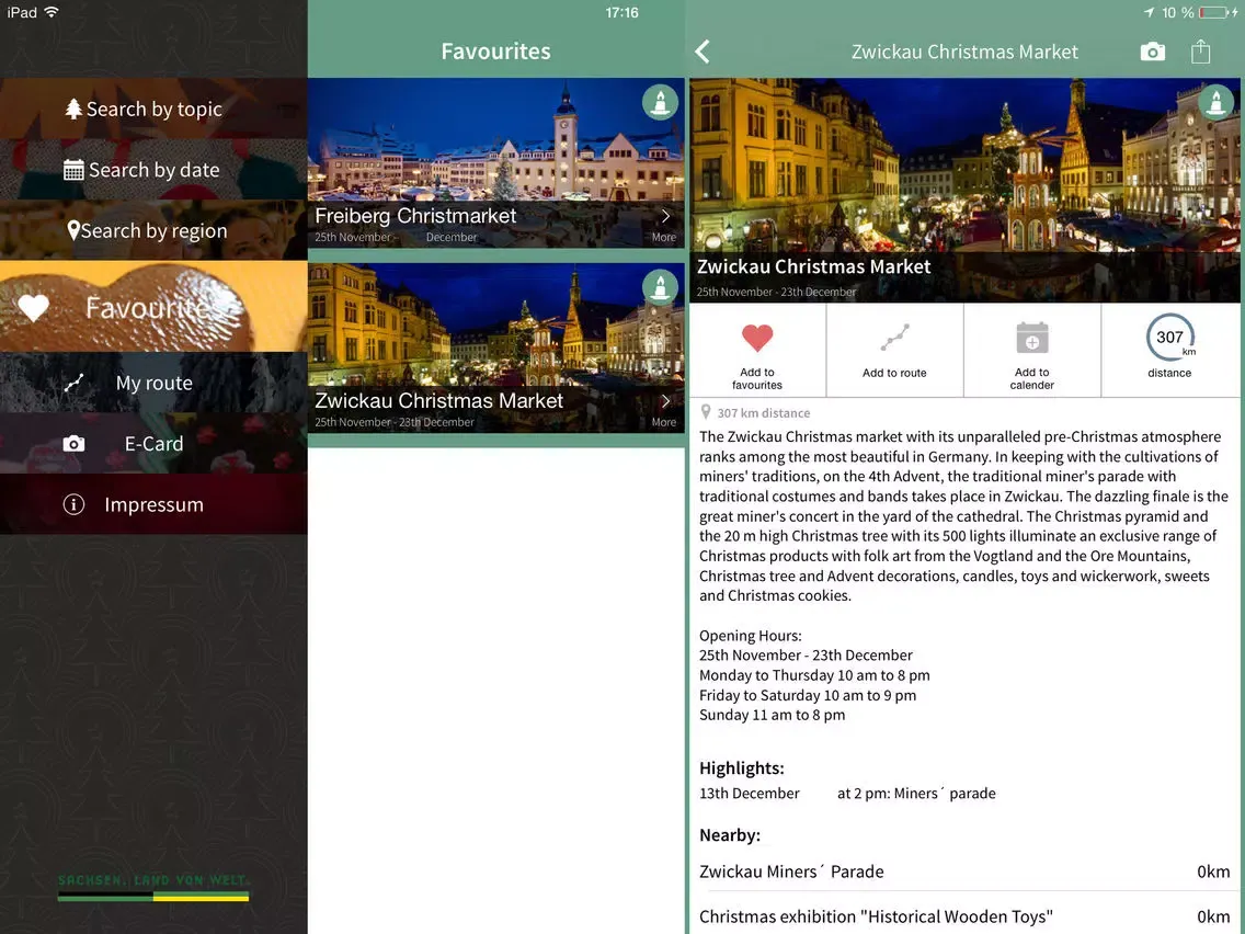 Ảnh chụp màn hình của Christmas Wonderland Saxony iPad 