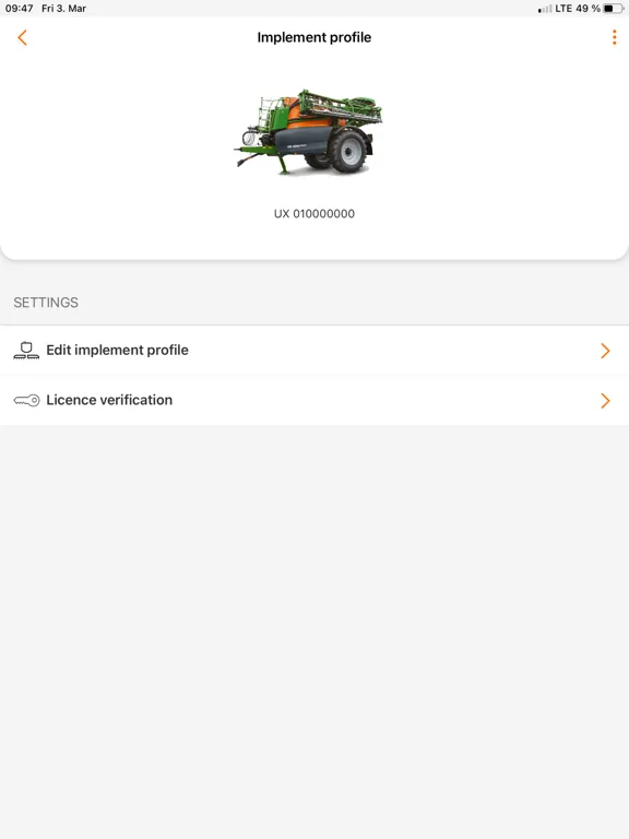 mySprayer iPad  Screenshots