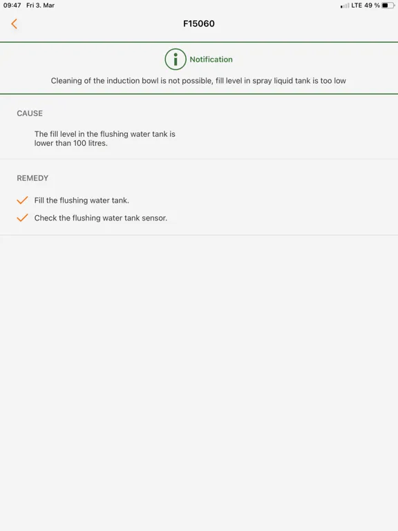 mySprayer iPad  Screenshots